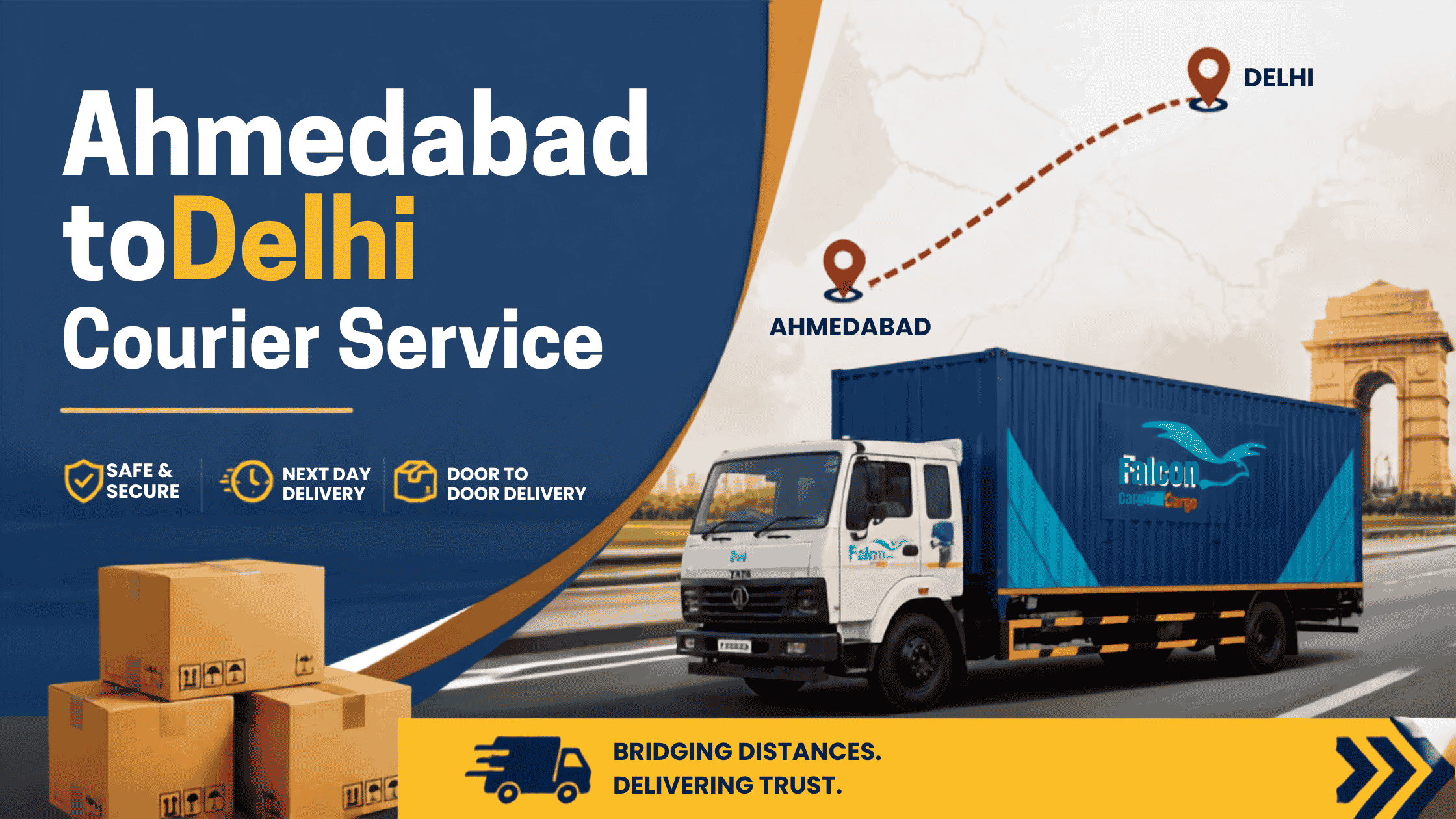 Ahmedabad to Delhi Courier Service