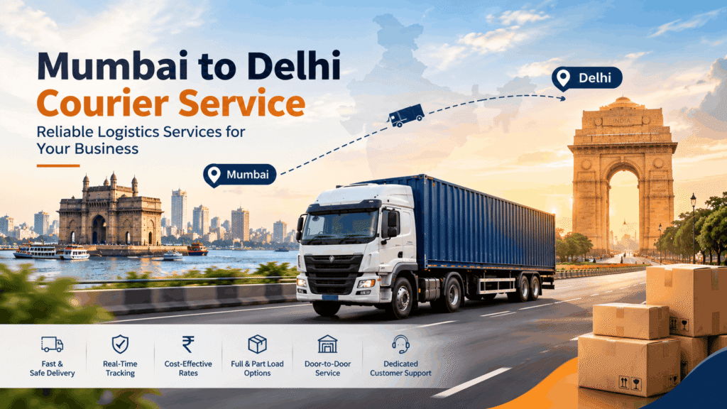 Mumbai to Delhi Courier Route